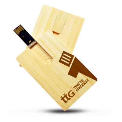 Time To Giveaway Wooden card usb2