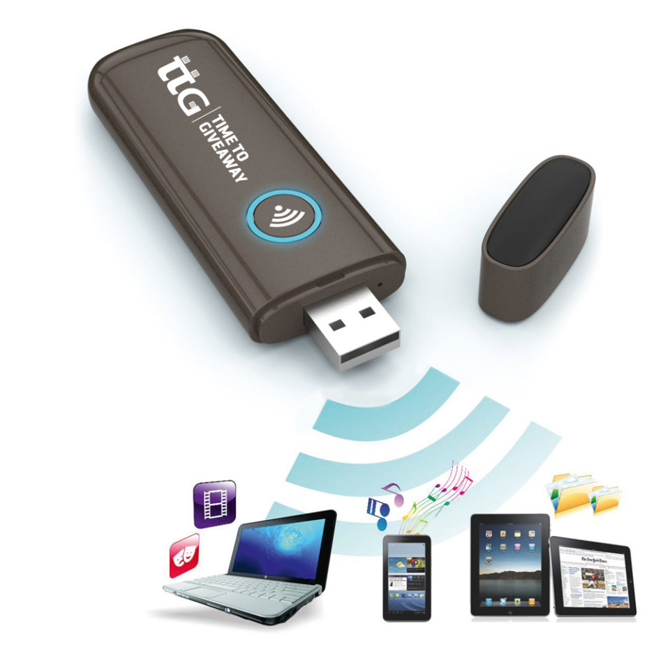 Time To Giveaway Wifi USB Drive Black