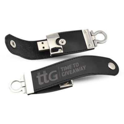 Time To Giveaway Leather Hook USB